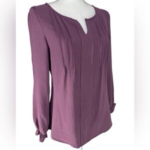 B / Purple Boho Sheer Top / Extra Small